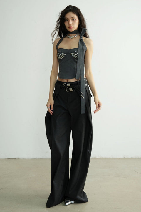 Cup Bandeau Tie Top