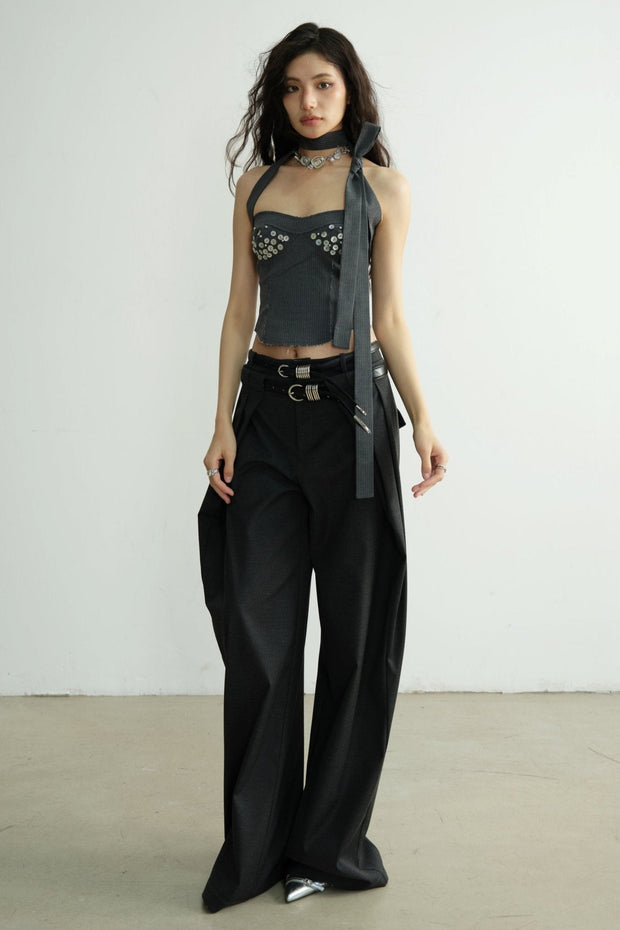 Cup Bandeau Tie Top