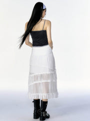 Lace See Through Skirt - My Store