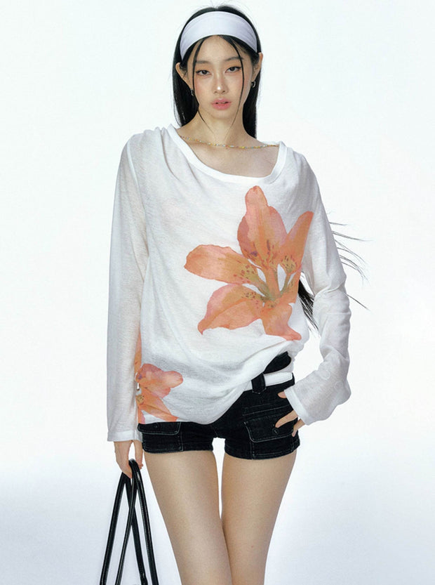 Flower Print Top - My Store