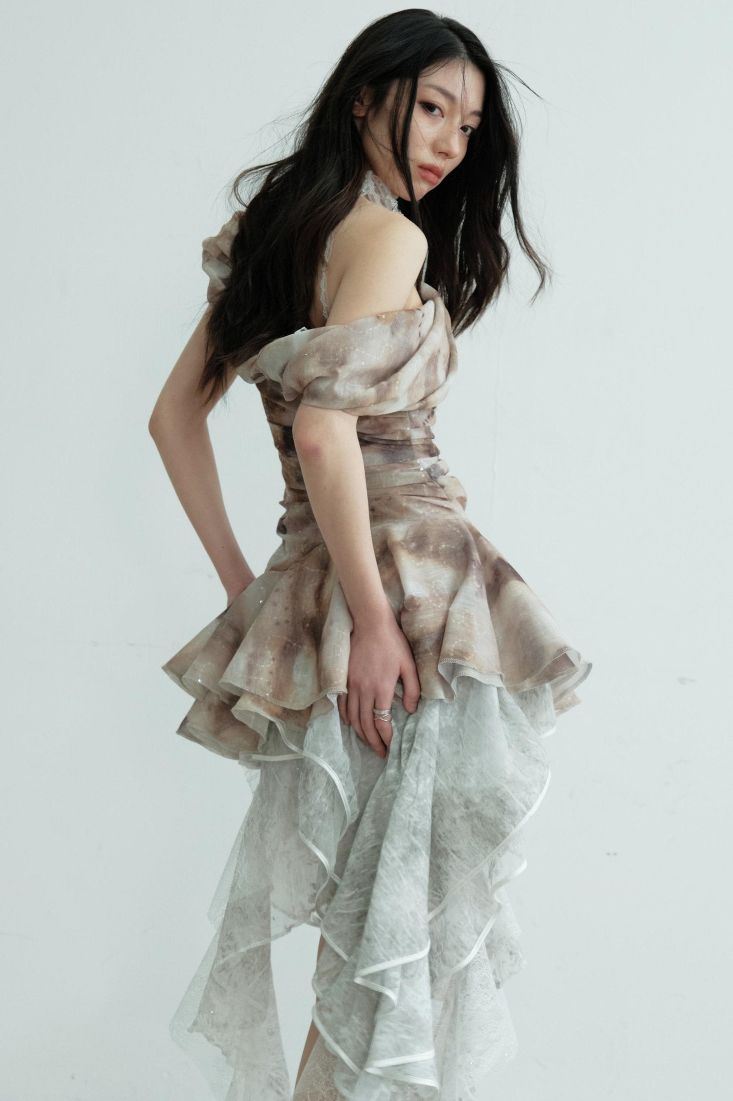 Ruffle One Shoulder Top
