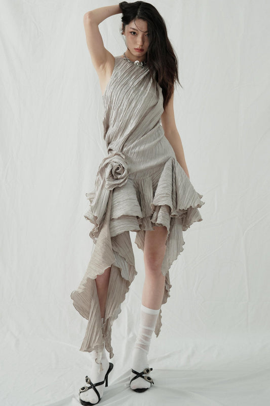Vintage Ruffle Bloom Dress
