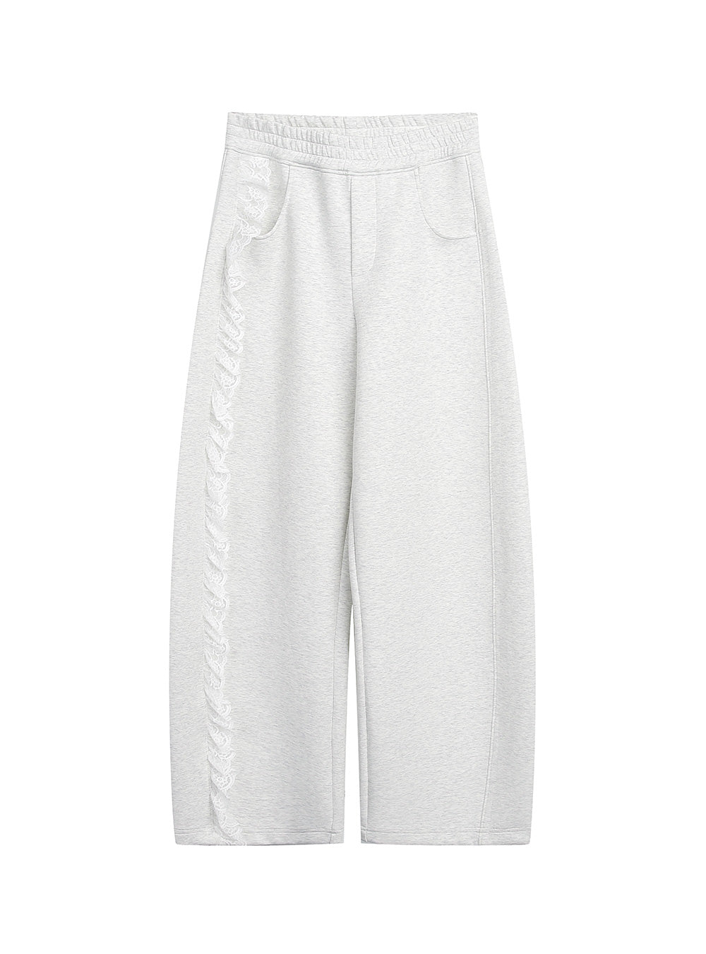 Cotton Loose Fit Lace Training Pants