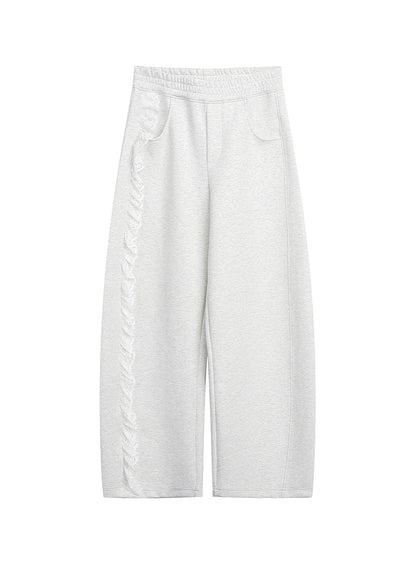 Cotton Loose Fit Lace Training Pants