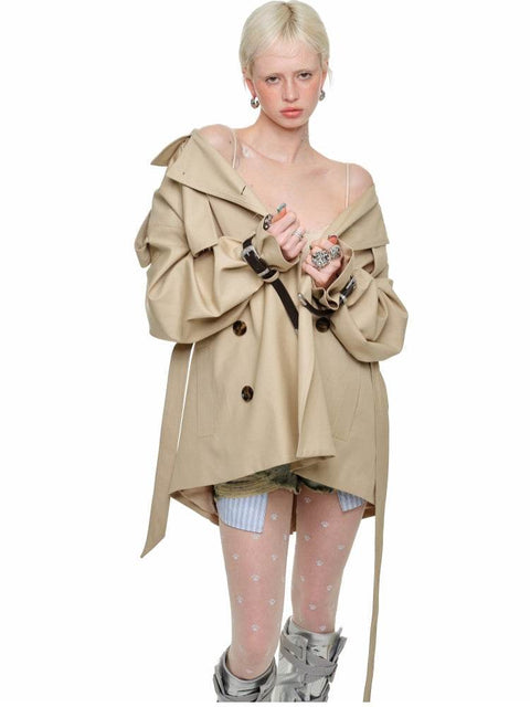 Mid Length Trench Coat - My Store