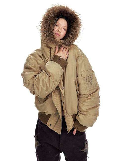 Aviator Fur Collar Jacket - My Store