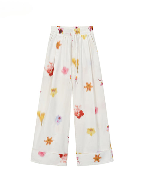 Flower Print Pants