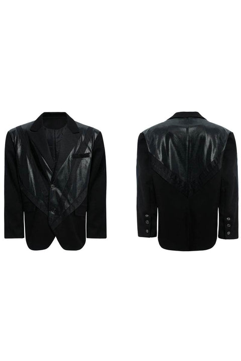 Deconstructed PU Blazer - My Store