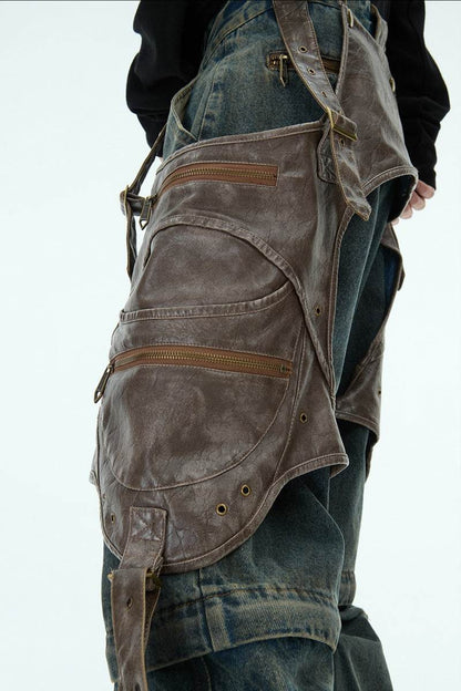 Detachable Patchwork Vintage Jeans - My Store