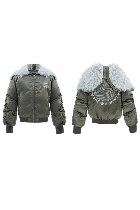 Mountain Hawk Fleece Panel Hooded Jacket - My Store