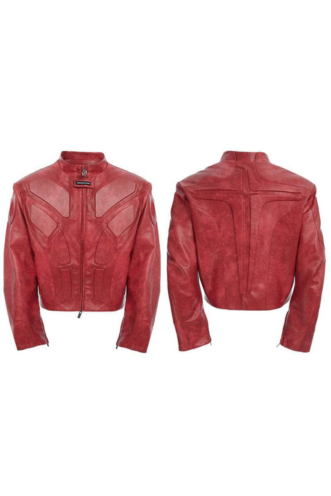 3D Embossed Biker Jacket - My Store