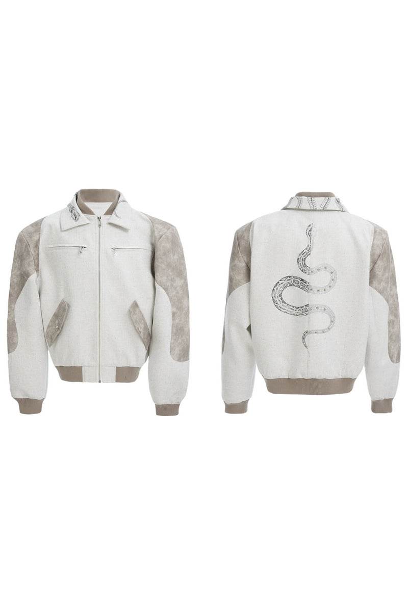 Snake Print Vintage Jacket - My Store