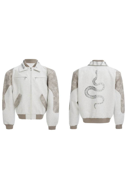 Snake Print Vintage Jacket - My Store