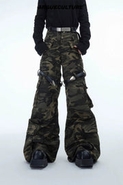 Belted Camo Vintage Cargo Pants - My Store