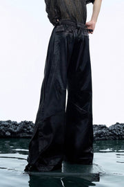 Glossy Liquid Scimitar Wide-Leg Pants - My Store