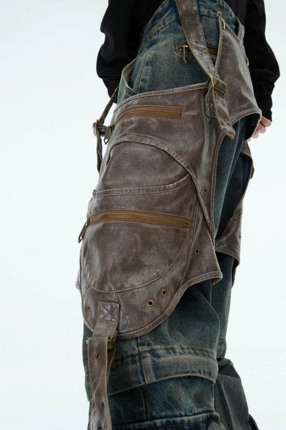 Detachable Patchwork Vintage Jeans - My Store