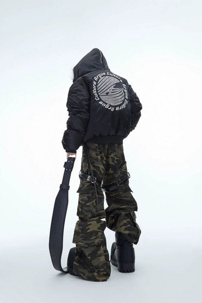 Mountain Hawk Fleece Panel Hooded Jacket - My Store