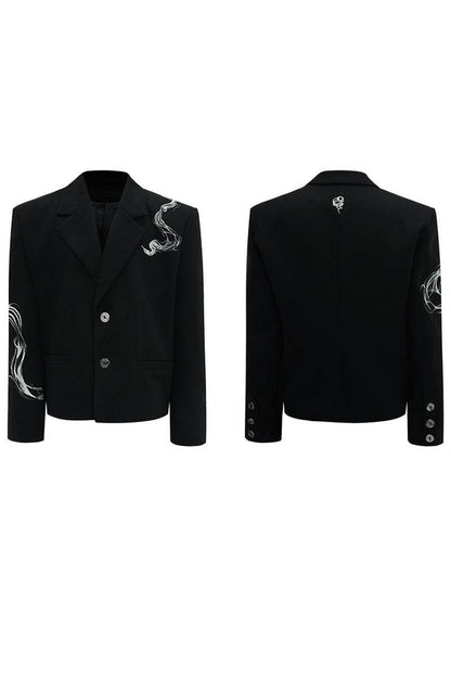 Snake Pattern Luxury Blazer - My Store