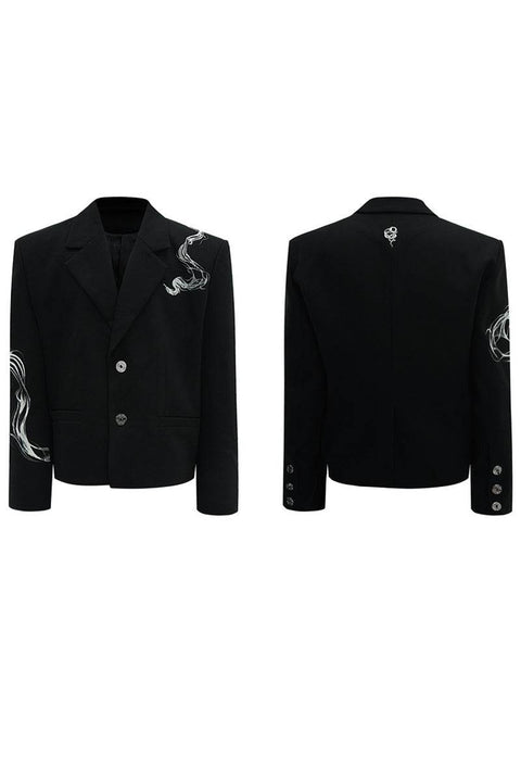 Snake Pattern Luxury Blazer - My Store