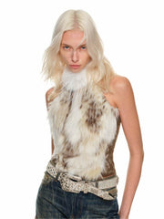 Faux Fur Tank Top - My Store