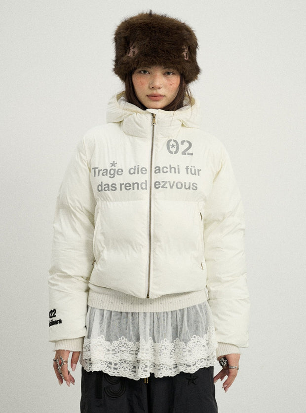 Black & White Cotton Padded Jacket (2color)