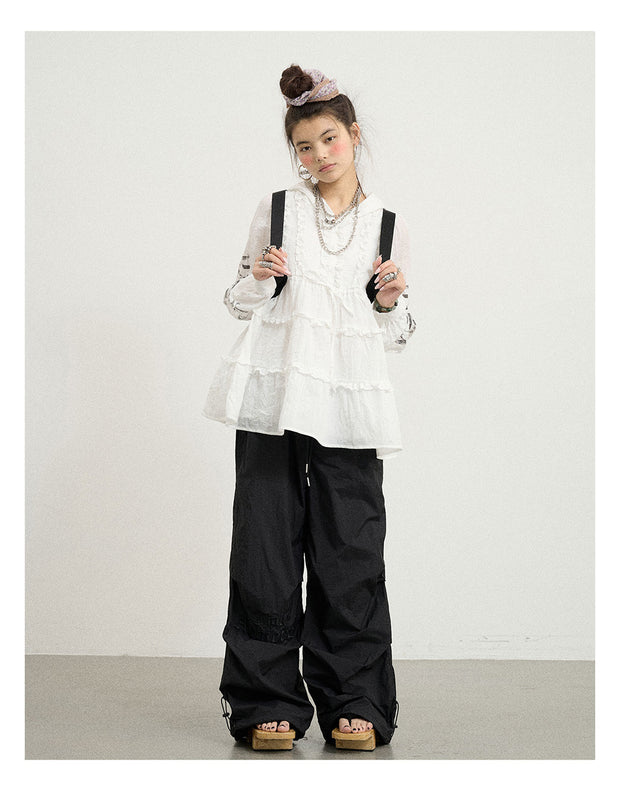 String Ruttle Wide Casual Pants (5color)