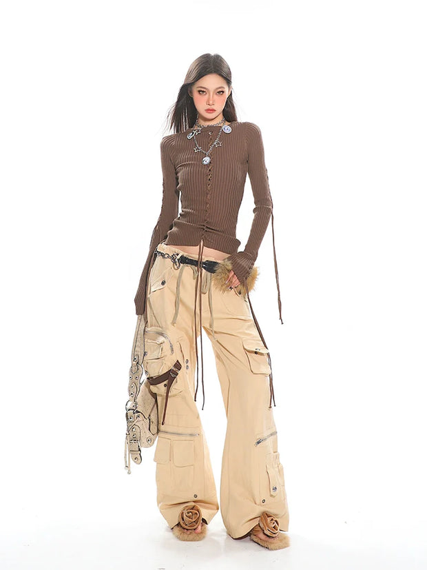 Cargo Pants with Multi-Pocket Detail