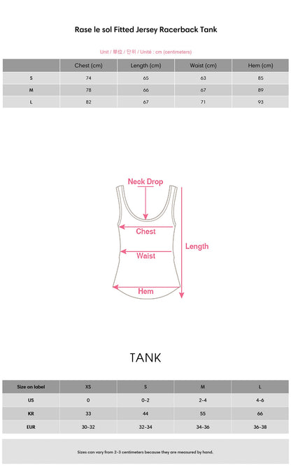 Fitted Jersey Racerback Tank