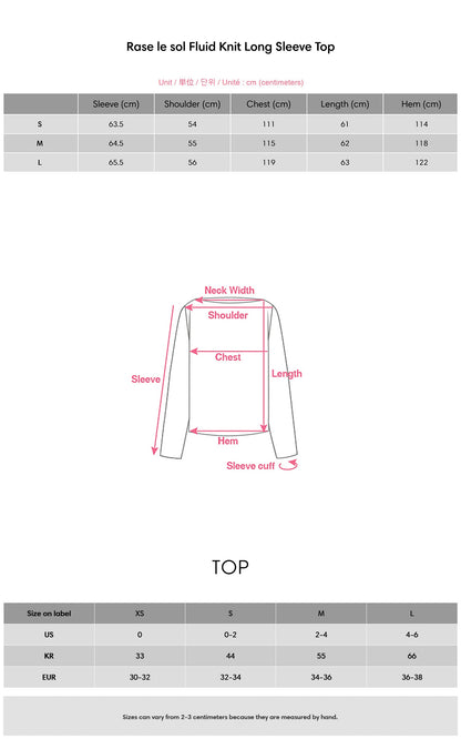 Fluid Knit Long Sleeve Top