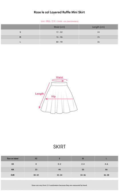 Layered Ruffle Mini Skirt