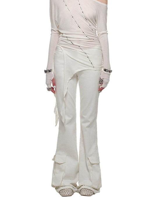 Rhinestone Flared Pants - My Store