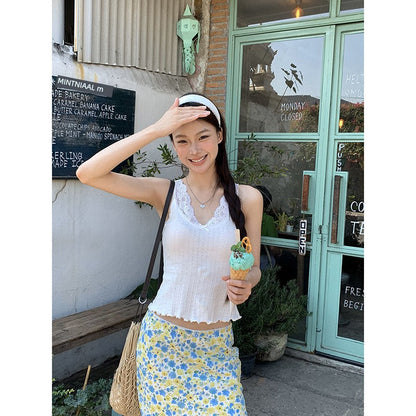 White Lace Camisole Top