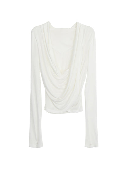 White Lace Long Sleeve Top