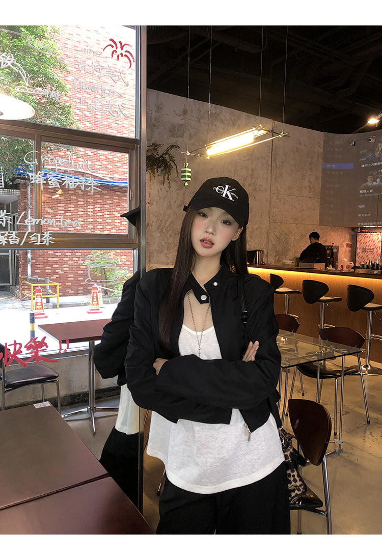 Black Cropped Jacket