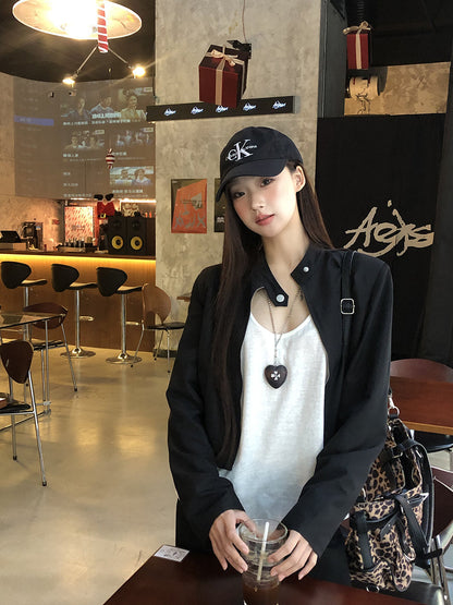 Black Cropped Jacket