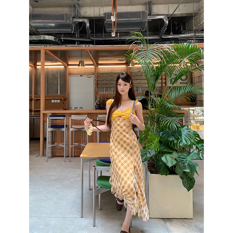 Yellow Print Dress