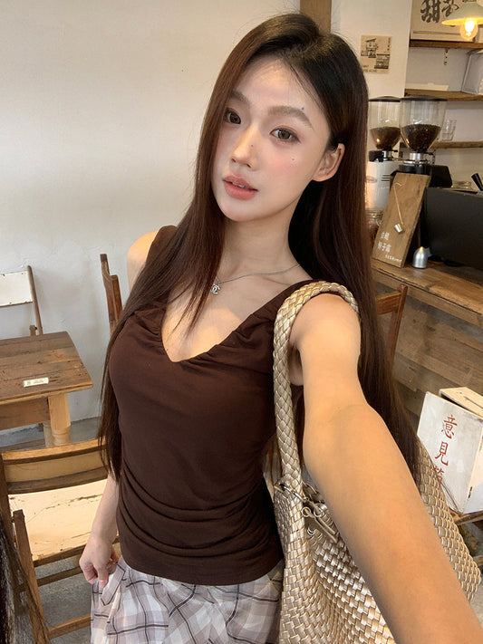 Brown Camisole Top