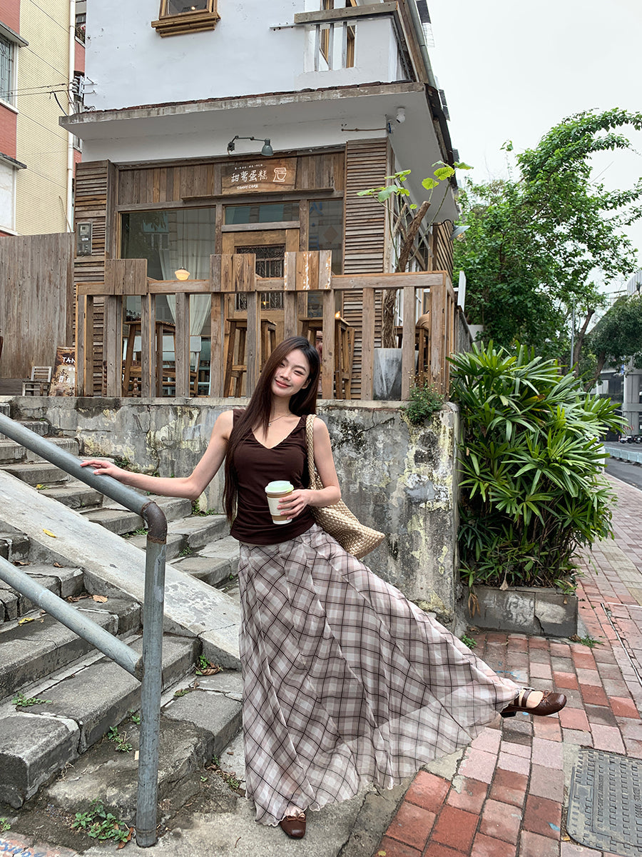 Brown Camisole Top