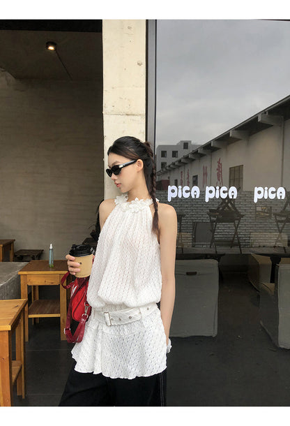 Jia Floral Pattern Belt Dress
