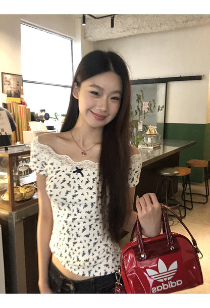 White Floral Lace Top