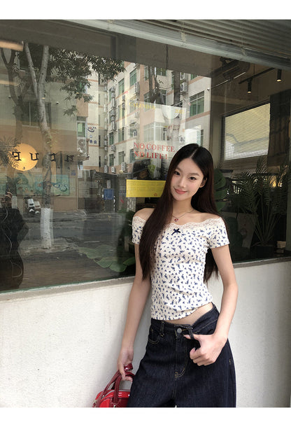 White Floral Lace Top