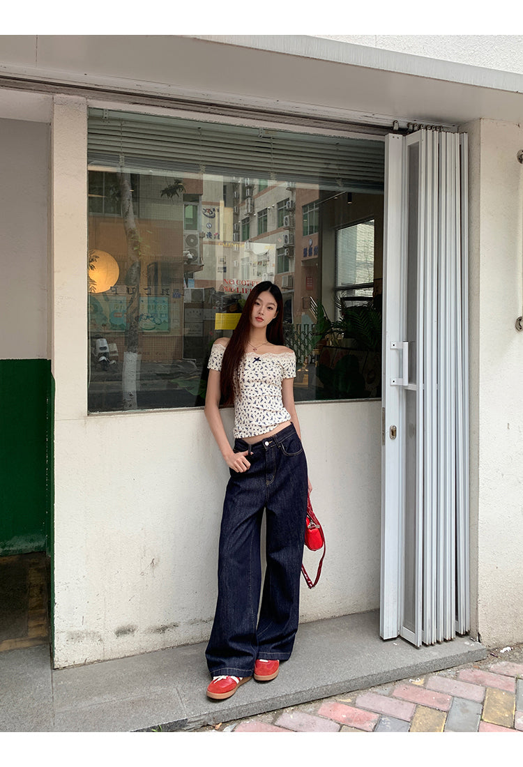 White Floral Lace Top