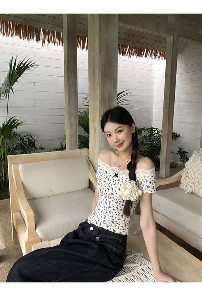 White Floral Lace Top