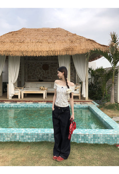 White Floral Lace Top