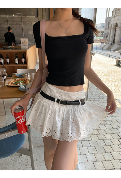 White Cotton Skirt