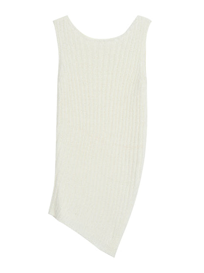 Wool Asymmetrical Cut Top