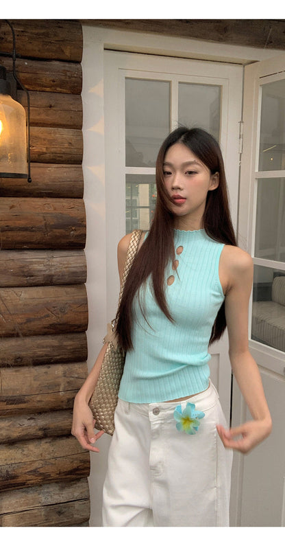 White Knit Vest