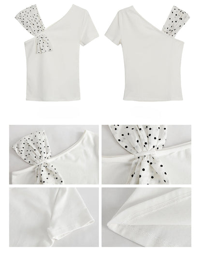 Polka Dot Bow Top
