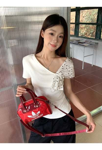 Polka Dot Bow Top