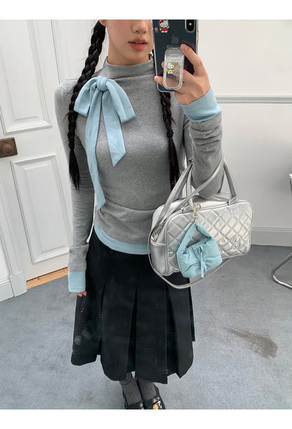 Blue Ribbon Long Sleeve Top